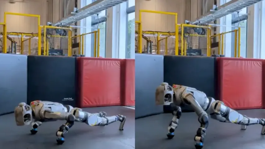 Boston Dynamics' Atlas humanoid robot doing push-ups as part of workout routine – Watch