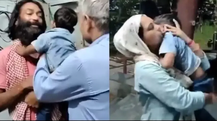 Kid and kidnapper cry inconsolably during separation