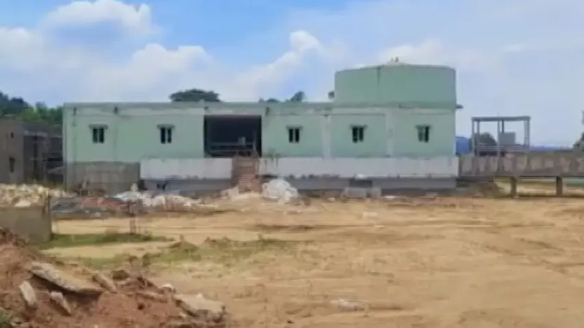 An incomplete mega drinking water project in Jajpur