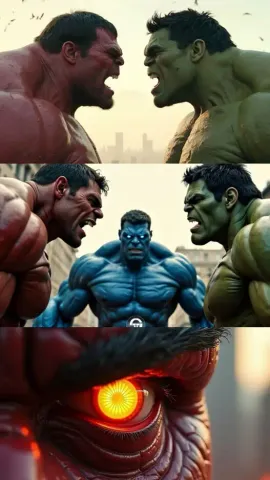 Red Hulk's Brutal Battle Against Falcon, Green Hulk, Blue Hulk; Check AI Pics