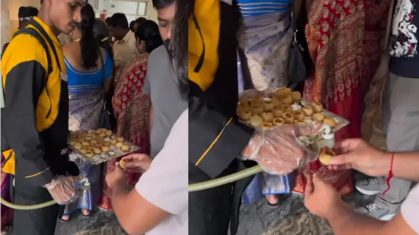 ‘Pani Puri Man’ serves Golgappas to guests, netizens hail 'Next Level', watch