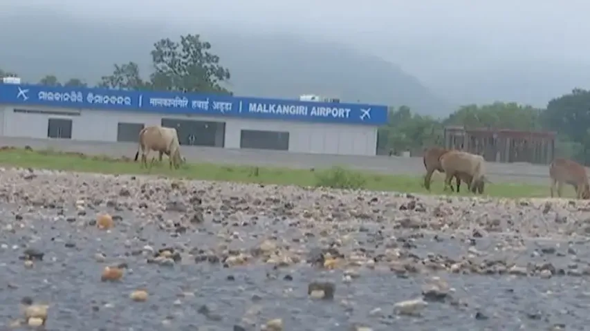 Malkangiri Airport has been languishing in a sorry state