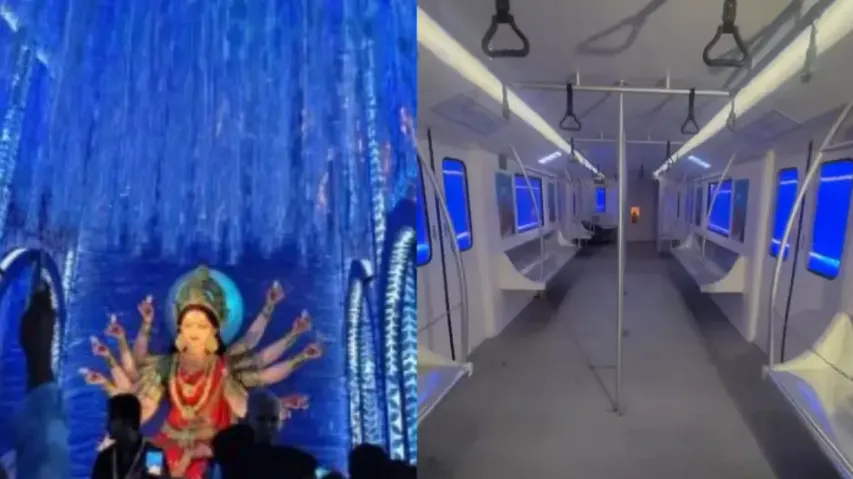 Metro-themed Durga Puja pandal in Kolkata stuns with innovation