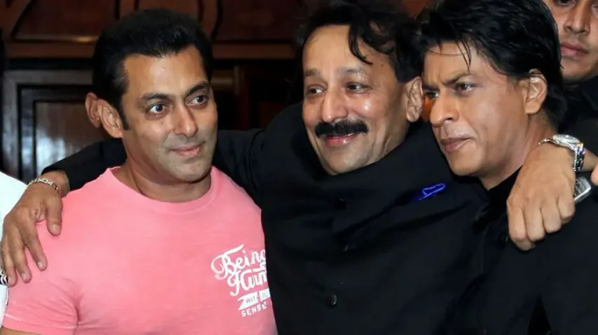 Salman Khan, Baba Siddique, Shah Rukh Khan