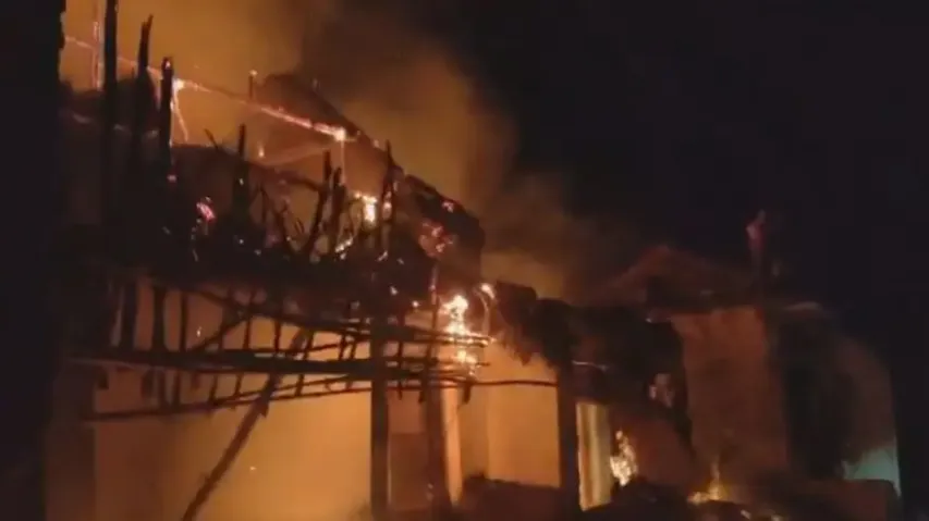 3 families rendered homeless as LPG cylinder blast leads to massive fire in Khallikote