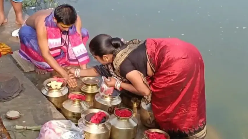 Maha Snana rituals of Goddess Tara Tarini performed