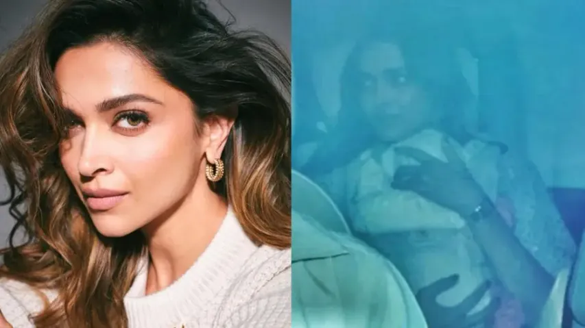 Deepika holds daughter Dua in her arms