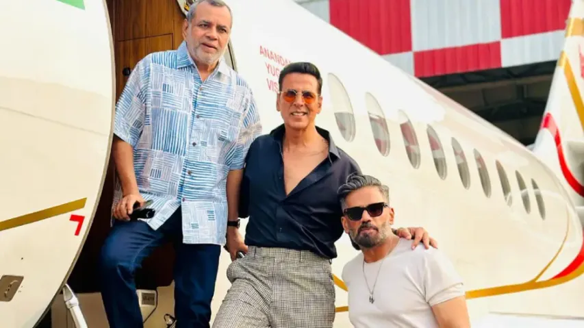 Hera Pheri 3 begins! Akshay Kumar, Suniel Shetty, Paresh Rawal spotted together; fans go crazy