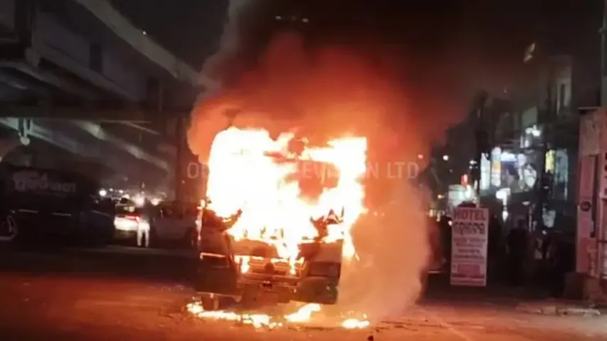 Mo Bus catches fire in Cuttack; passengers evacuated