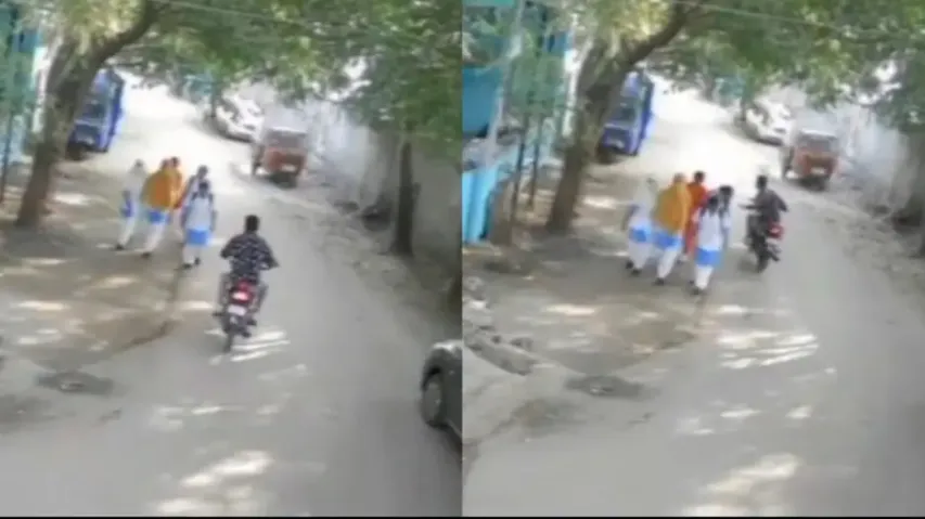 Youth flees spot after touching schoolgirl inappropriately, watch what CM Yogi's UP police did