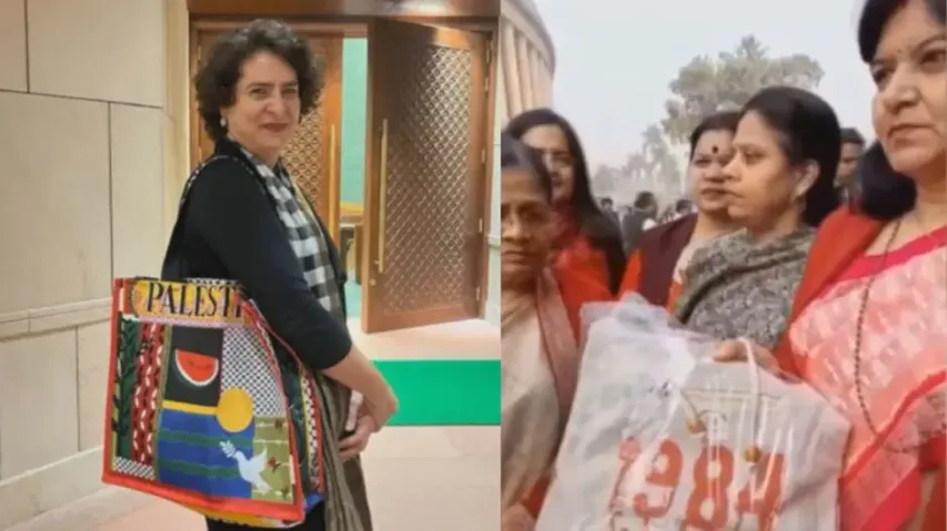 Aparajita Sarangi gifts ‘1984’ Sikh-riot bag to Priyanka Gandhi in Parliament