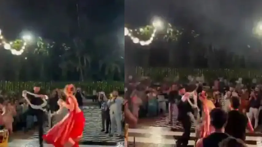 Marital or Martial arts! Funniest 'varmala' exchange of bride and groom sparks debate, watch