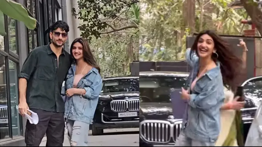 Ibrahim Ali Khan does a 'Kissik' as Sreeleela poses for paps amid collaboration buzz, watch