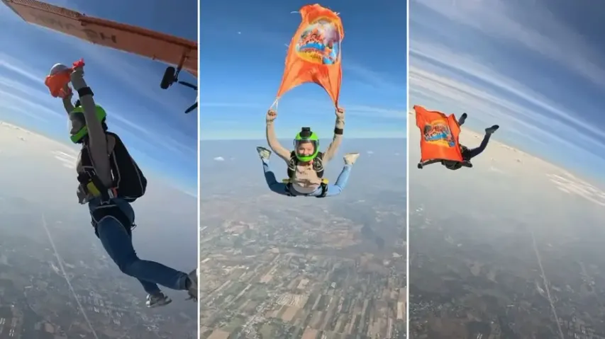 Maha Kumbh invitation from 13,000 ft in air, Praygraj girl’s viral daredevil feat wins the Internet
