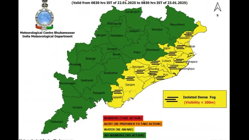 IMD Issues Yellow Alert For Dense Fog
