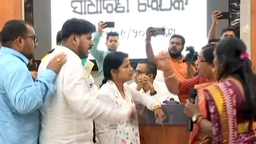 BJD faces internal chaos in Ganjam; infighting out in open during BeMC meeting