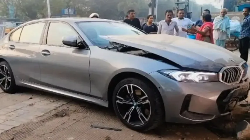 Luxury car crashes into house in Bhubaneswar