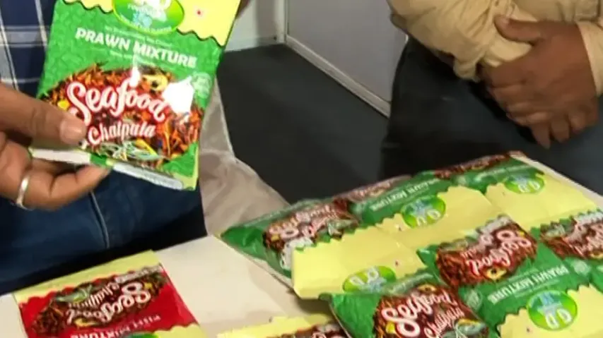 Fish and prawn mixture in ready-to-eat chip packets grab eyeballs in Bhubaneswar convention
