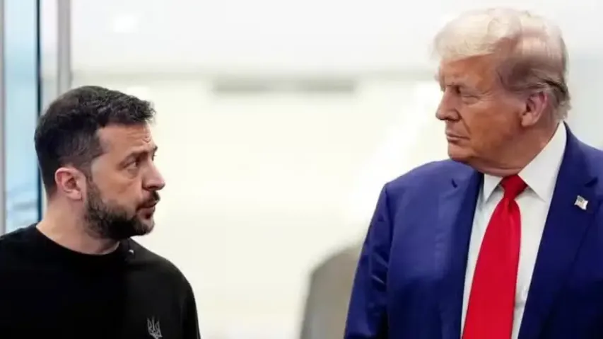 US President Donald Trump and Ukraine President Zelensky