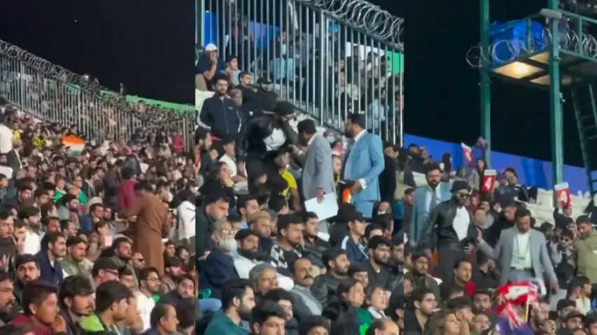 Youth Assaukted and Arrested for Holding Indian Flag at Lahore Stadium