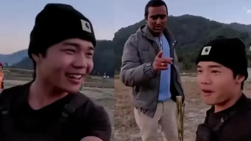 Foreign vlogger asked to wash dishes after he asks to try some free food