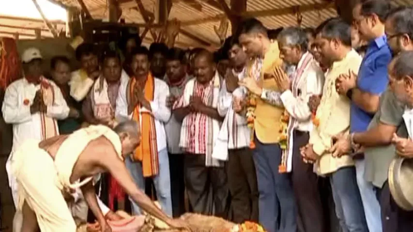 Rath Yatra in Puri: Preparation for chariot construction begins with traditional sawing of wood logs