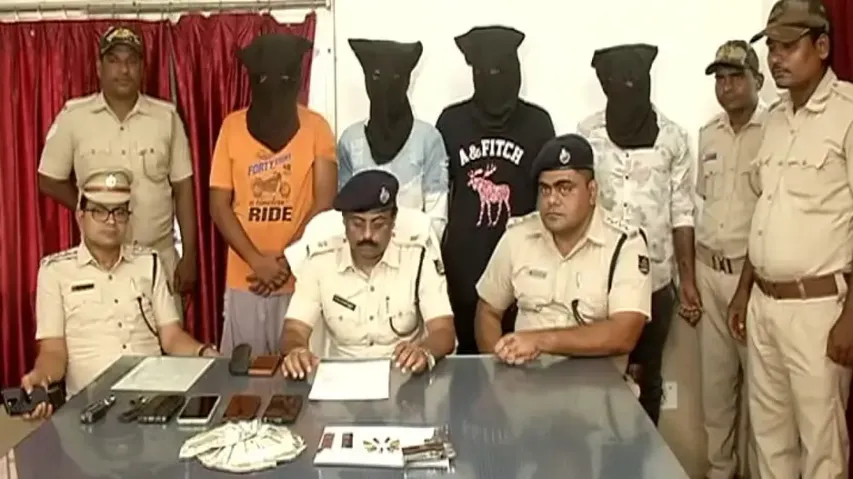 4 accused arrested after raid on hotel, firearm and cash recovered