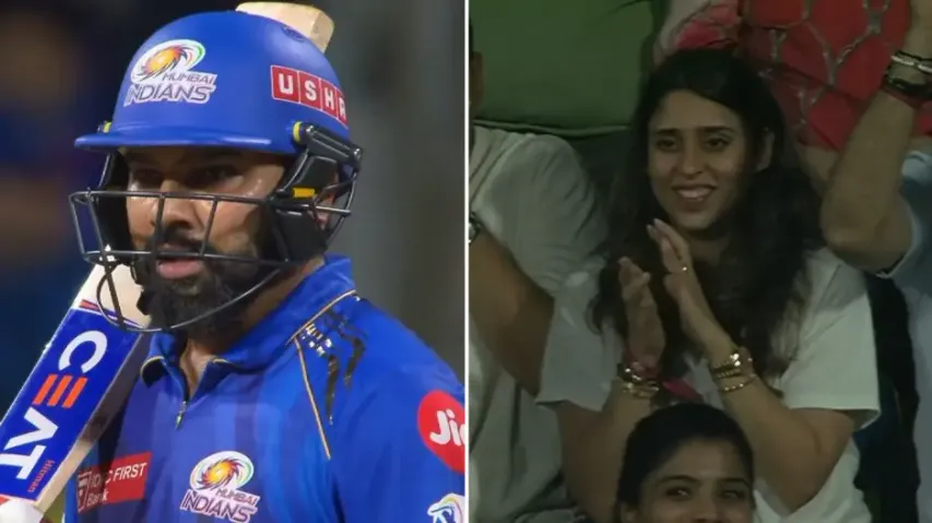 IPL 2025: Rohit Sharma hits season’s first half-century against CSK, Ritika Sajdeh’s reaction goes v
