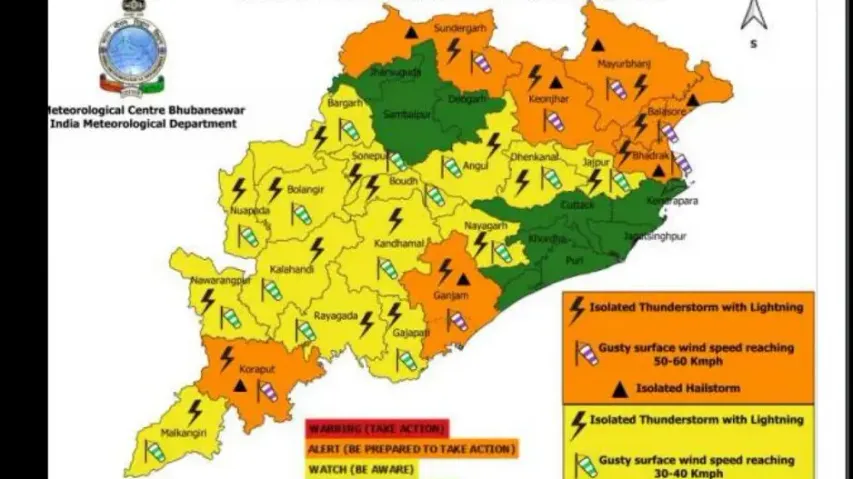 IMD issues orange, yellow warning for heat wave and thunderstorm as well in Odisha districts