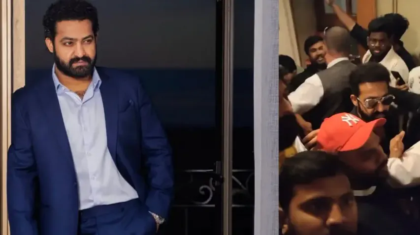 Jr NTR loses cool during RRR event at the Royal Albert Hall screams at fans watch