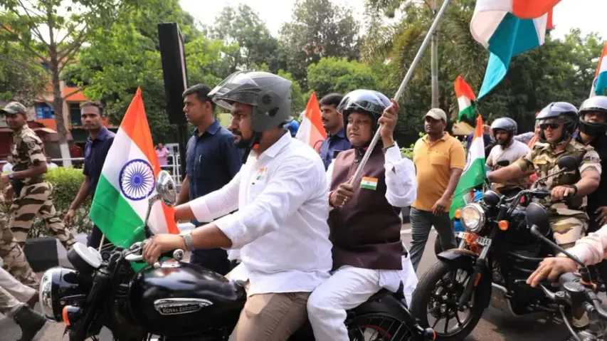 Odisha CM Mohan Majhi flags off 'Tiranga Yatra' in Bhubaneswar