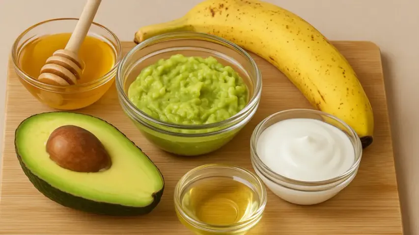 DIY hair masks for dry and frizzy hair