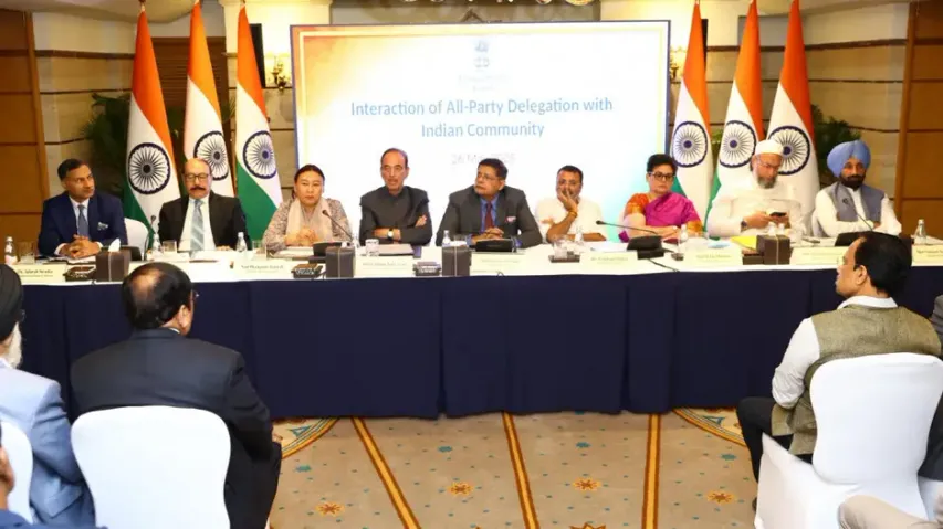 BJP National VP & Kendrapara MP Baijayant Panda led delegation in Kuwait