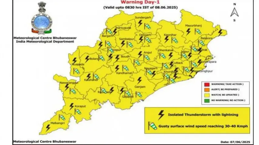 Maximum temp rises in Odisha