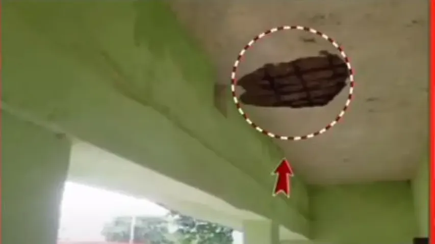 Student injured after a portion of school ceiling collapsed in Keonjhar
