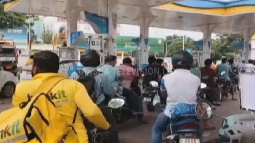 Fuel crisis looms large in Odisha as drivers’ protest continues for third consecutive day