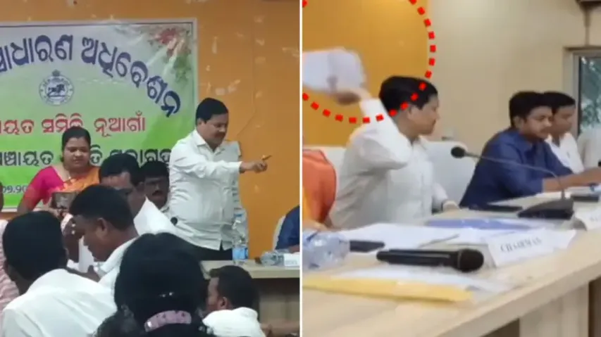 Odisha MLA loses cool over delayed works, tears files in block meeting
