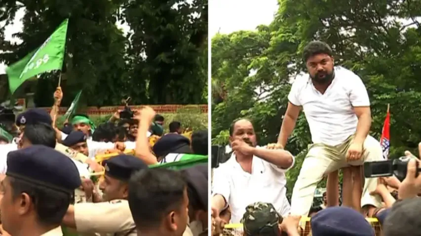 Odisha girl self-immolation case: BJD, Congress stage protest and gherao Higher Education Minister’s