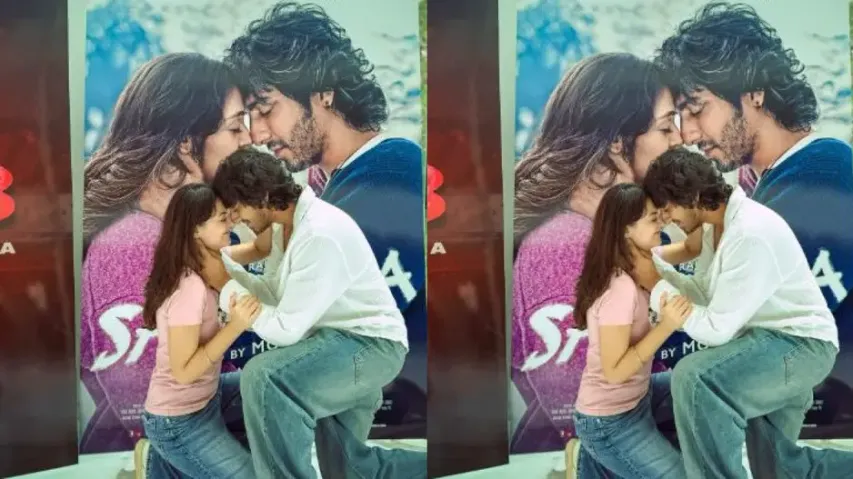 Ahaan Panday and Aneet Padda recreate iconic Saiyaara poster