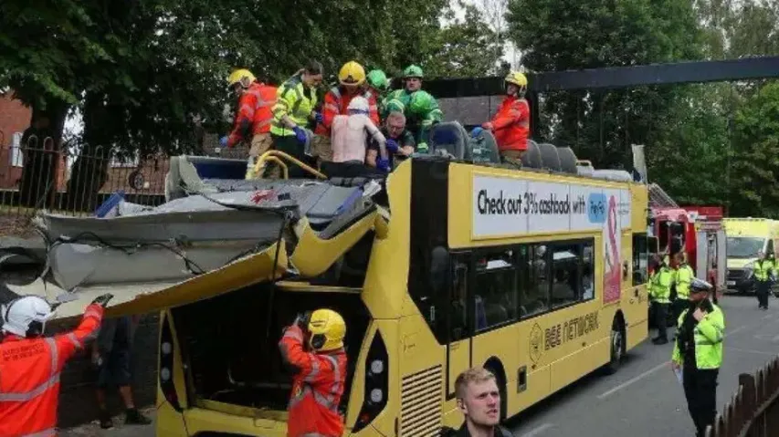 Manchester Bus accident 