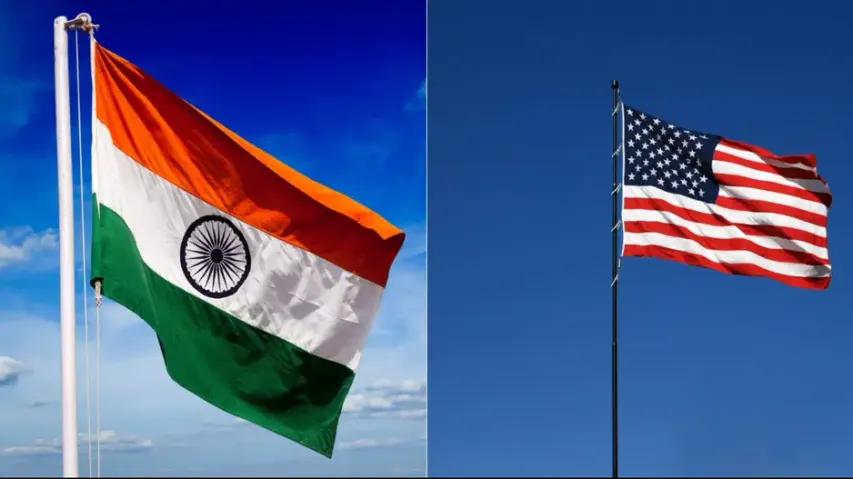 Indian & US flag