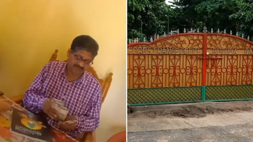 Odisha forest ranger caught on camera taking bribe to release seized timber mafia vehicle