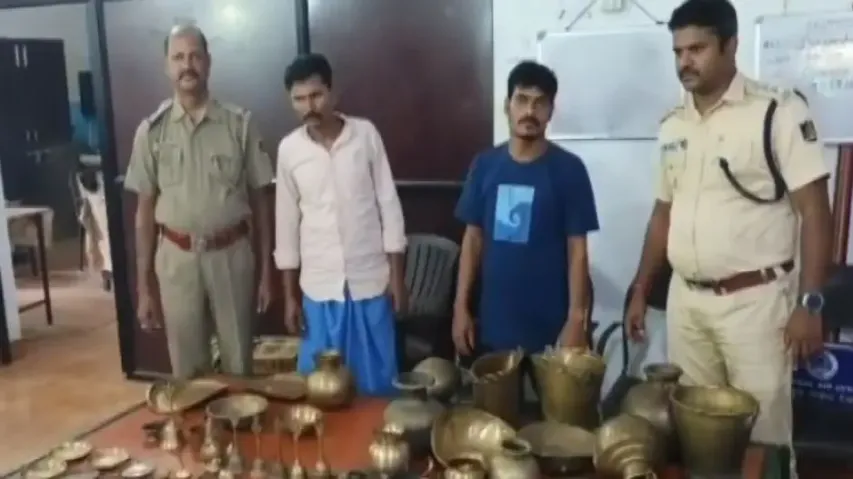 Two arrested two for looting temples across Odisha, several items recovered