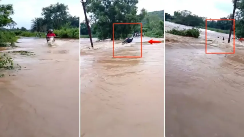 Three bikers swept away while crossing flooded bridge in Odisha’s Koraput