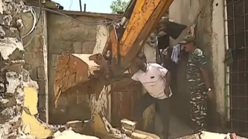 ‘Operation Prahaar’: Commissionerate Police demolishes house of woman drug dealer in Bhubaneswar 