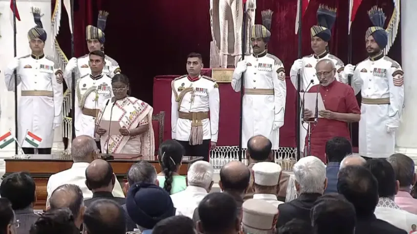 CP Radhakrishnan on taking oath as Vice President