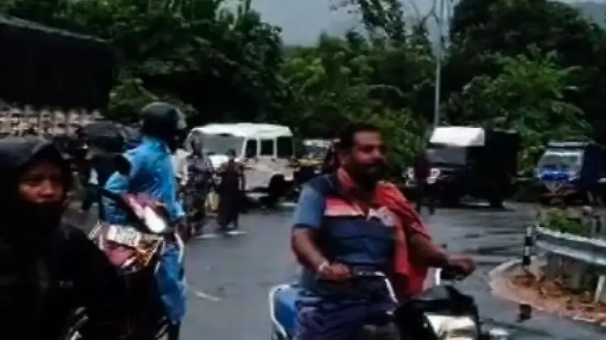 Vehicles stranded 