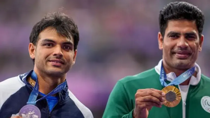 Arshad Nadeem and Neeraj Chopra 