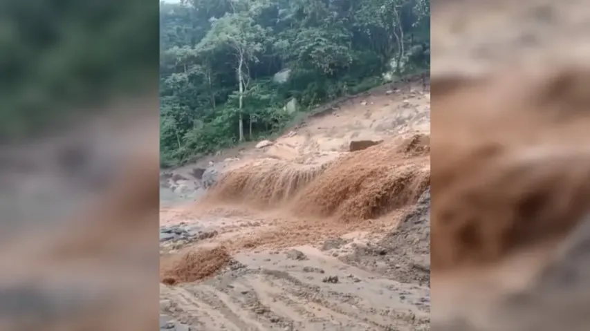 Kalinga Ghat road washed away again after cloudburst