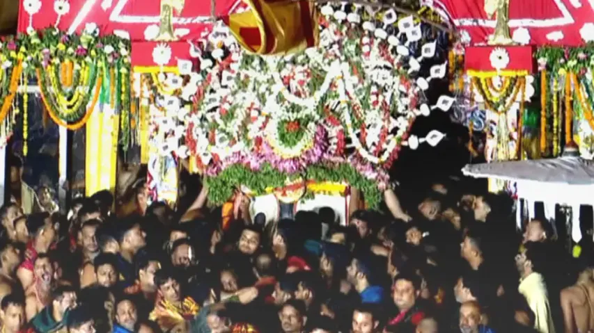 Puri Rath Yatra 2025: Lord Jagannath, siblings enter aunt’s house at Gundicha Temple